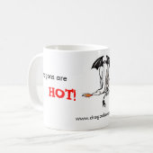 Feuer-Drache-Tasse Kaffeetasse (Vorderseite Links)