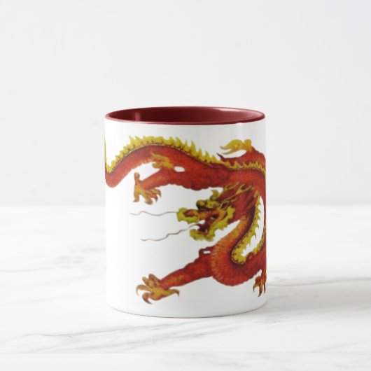 Feuer-Drache-Tasse Tasse (Zentrum)