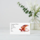 Feuer-Drache Visitenkarte (Stehend Vorderseite)