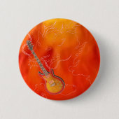 Feuer-Drachekirschgitarrenknopf Button (Vorderseite)
