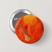 Feuer-Drachekirschgitarrenknopf Button (Vorne & Hinten)