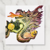 Feuer-Drachenenergie-Heilplatz Geschenkanhänger (Rückseite)