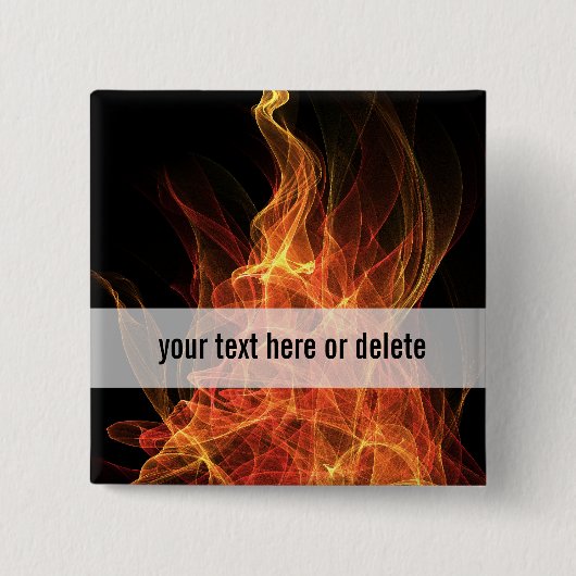 Feuer-Dreieck Button (Vorderseite)