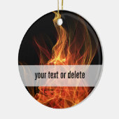 Feuer-Dreieck Keramik Ornament (Links)