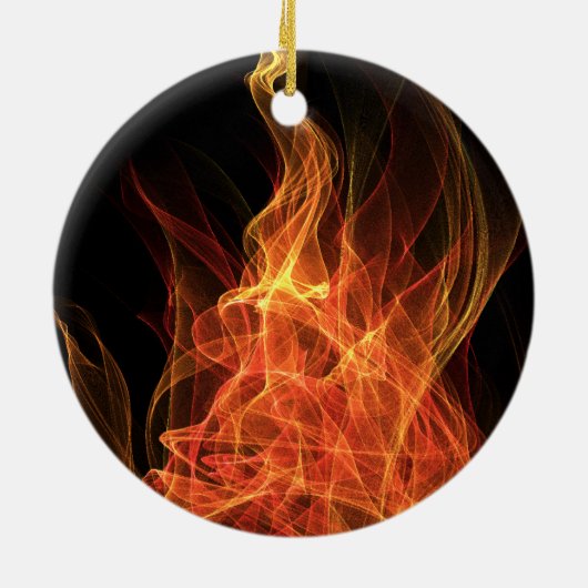 Feuer-Dreieck Keramik Ornament (Hinten)