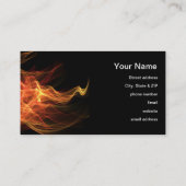 Feuer-Dreieck Visitenkarte (Rückseite)