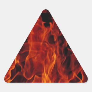 Feuer Dreieckiger Aufkleber