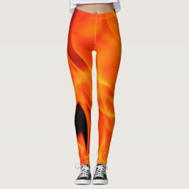 Feuer-Druck-Leggings Leggings