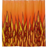 Feuer Duschvorhang (Vorderseite)