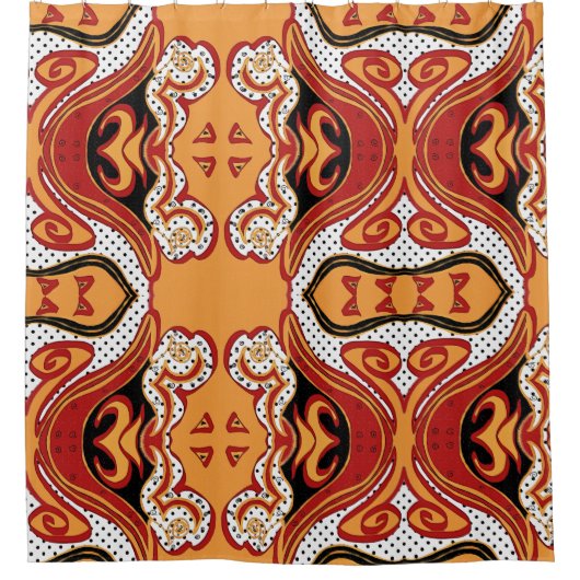 Feuer Duschvorhang (Vorderseite)