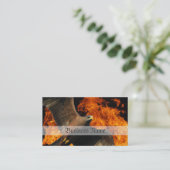 Feuer Eagle Visitenkarte (Stehend Vorderseite)
