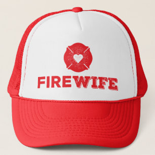 Feuer-Ehefrau Truckerkappe