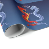 FEUER & EIS GESCHENKPAPIER (Rolleneckpunkt)