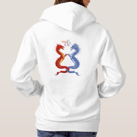 FEUER & EIS HOODIE (Rückseite)