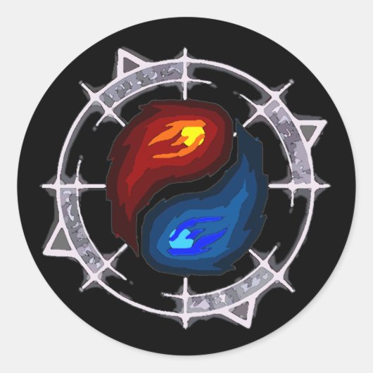 Feuer, Eis und Arkan! Aufkleber (Vorderseite)