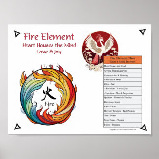 Feuer-Element-Akupunktur Poster
