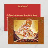 Feuer-Elementar Postkarte (Vorne/Hinten)