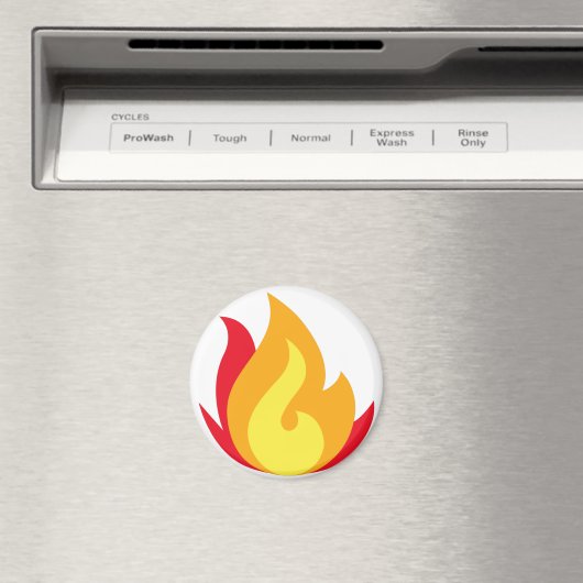 Feuer Emoji Magnet  (In Situ (Geschirrspüler))