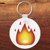 Feuer - Emoji Schlüsselanhänger (Vorderseite)