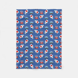 Feuer | EMT der Notfahrzeug-| der Polizei-| Fleecedecke