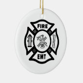 FEUER EMT KERAMIKORNAMENT (Rechts)