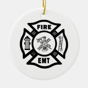 FEUER EMT KERAMIKORNAMENT