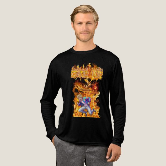 Feuer entfacht Tri-Blend shirt (Volle Vorderseite)