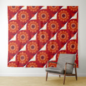 Feuer Feder Traumfänger Rot 10 Wandteppich (Beispiel (Horizontal))