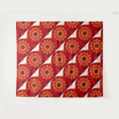 Feuer Feder Traumfänger Rot 10 Wandteppich (Vorderseite (Horizontal))