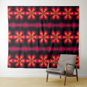 Feuer Feder Traumfänger Rot 1 Wandteppich (Beispiel (Horizontal))