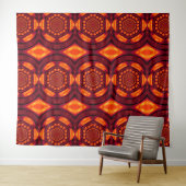 Feuer Feder Traumfänger Rot 4 Wandteppich (Beispiel (Horizontal))