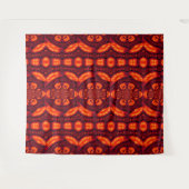 Feuer Feder Traumfänger Rot 5 Wandteppich (Vorderseite (Horizontal))