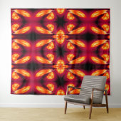 Feuer Feder Traumfänger Rot 7 Wandteppich (Beispiel (Horizontal))