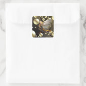 Feuer Feuer! Quadratischer Aufkleber (Tasche)