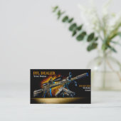 Feuer-Feuerwaffen-Visitenkarte Visitenkarte (Stehend Vorderseite)