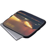 Feuer-Feuerwehrmann Laptopschutzhülle (Vorne Knopf)