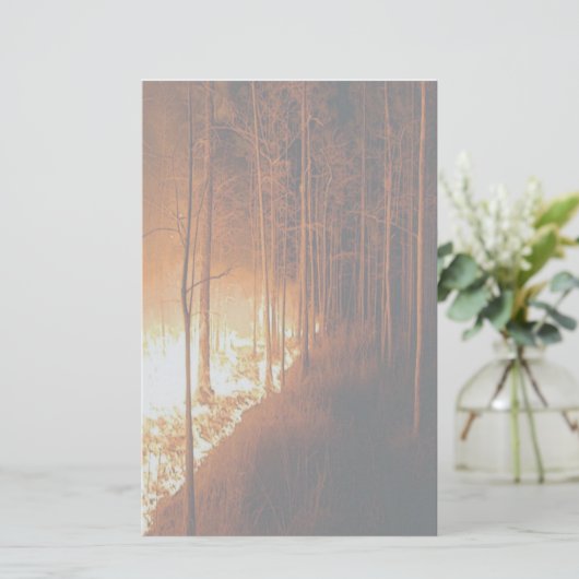 Feuer-Flamme Briefpapier (Stehend Vorderseite)