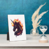 Feuer & Flamme Einhorn (1) Fotoplatte (Seite)