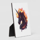 Feuer & Flamme Einhorn (1) Fotoplatte (Seite)