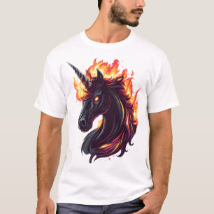 Feuer & Flamme Einhorn (1) T-Shirt