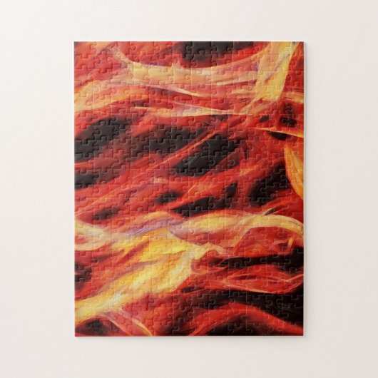 Feuer Flammen Art Puzzle (Vertikal)