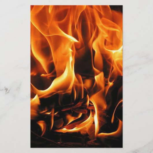 Feuer, Flammen Briefpapier (Vorderseite)