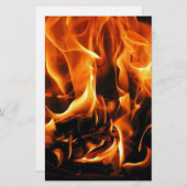 Feuer, Flammen Briefpapier (Vorne/Hinten)