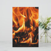 Feuer, Flammen Briefpapier (Stehend Vorderseite)