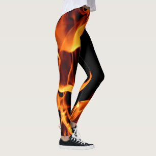 Feuer-Flammen der Hipster-Leggings beschleunigen Leggings