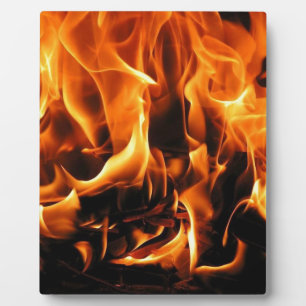 Feuer, Flammen Fotoplatte