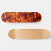 Feuer Flammen Inferno Muster Skateboard (Horizontal)