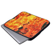 Feuer Flammen Kunst Laptop Hülle Sleeve (Vorne Knopf)