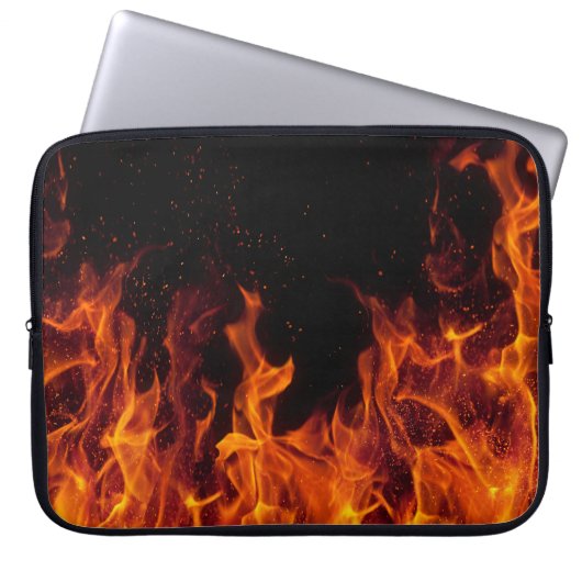 Feuer Flammen - Laptop-Sieb Laptopschutzhülle (Vorderseite)
