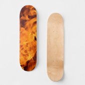 Feuer! Flammen Skate Decke Skateboard oder Wall Ar (Vorderseite)